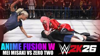Mei Misaki VS Zero Two 2 | WWE 2K26 | ANIME | Another (Anime) VS Darling in the Franxx