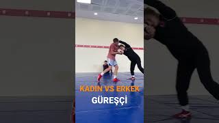 Kadın Vs Erkek Güreşçi.