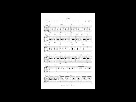 Hola (spartito pianoforte) - Marco Mengoni
