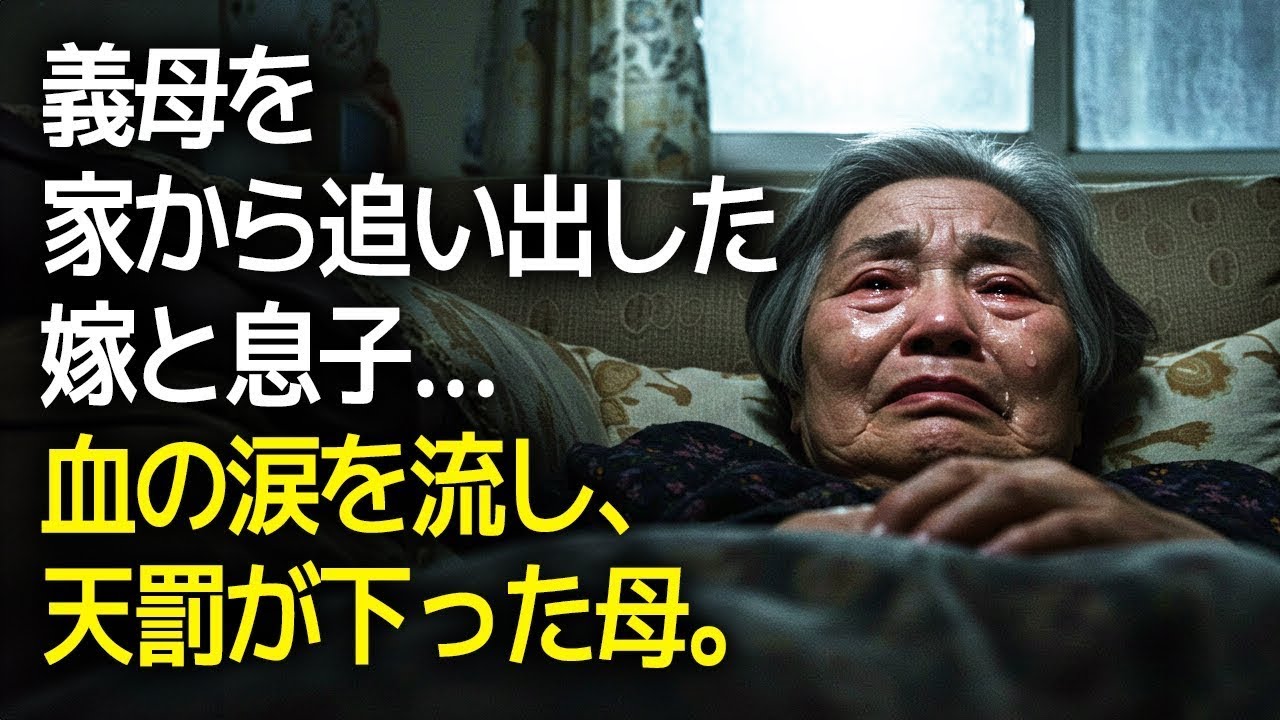 義母を家から追い出した嫁と息子…血の涙を流し、天罰が下った母。