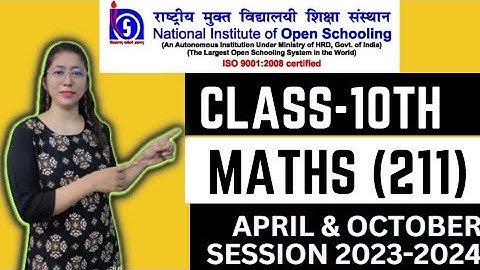 Nios 10th Maths (211) solved TMA 2023-2024 ll nios maths tma solution April/October 2023-2024.