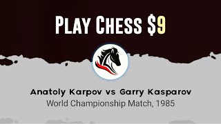 2 world chess legends - Anatoly Karpov vs Garry Kasparov | World Championship Match, 1985