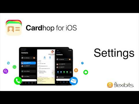 Cardhop for iOS - Settings