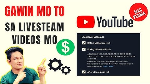 MANAGE MID-ROLL AD BREAKS AUTO PLACED ON YOUR VIDEOS @YouTubeViewers#tutorial #youtubetagalogtips