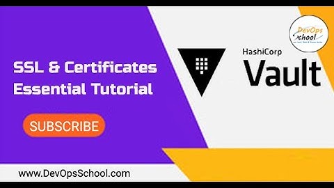 HashiCorp Vault & SSL & Certificates Essential Tutorial with Hands-on Demo for Beginners 20