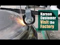 Korean Customers visit the Factory/Chinese manufacturer specializing in industrial polishing machine