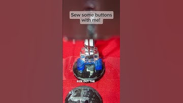 Easy Sew On Buttons with Sewing Machine #beginnersewing