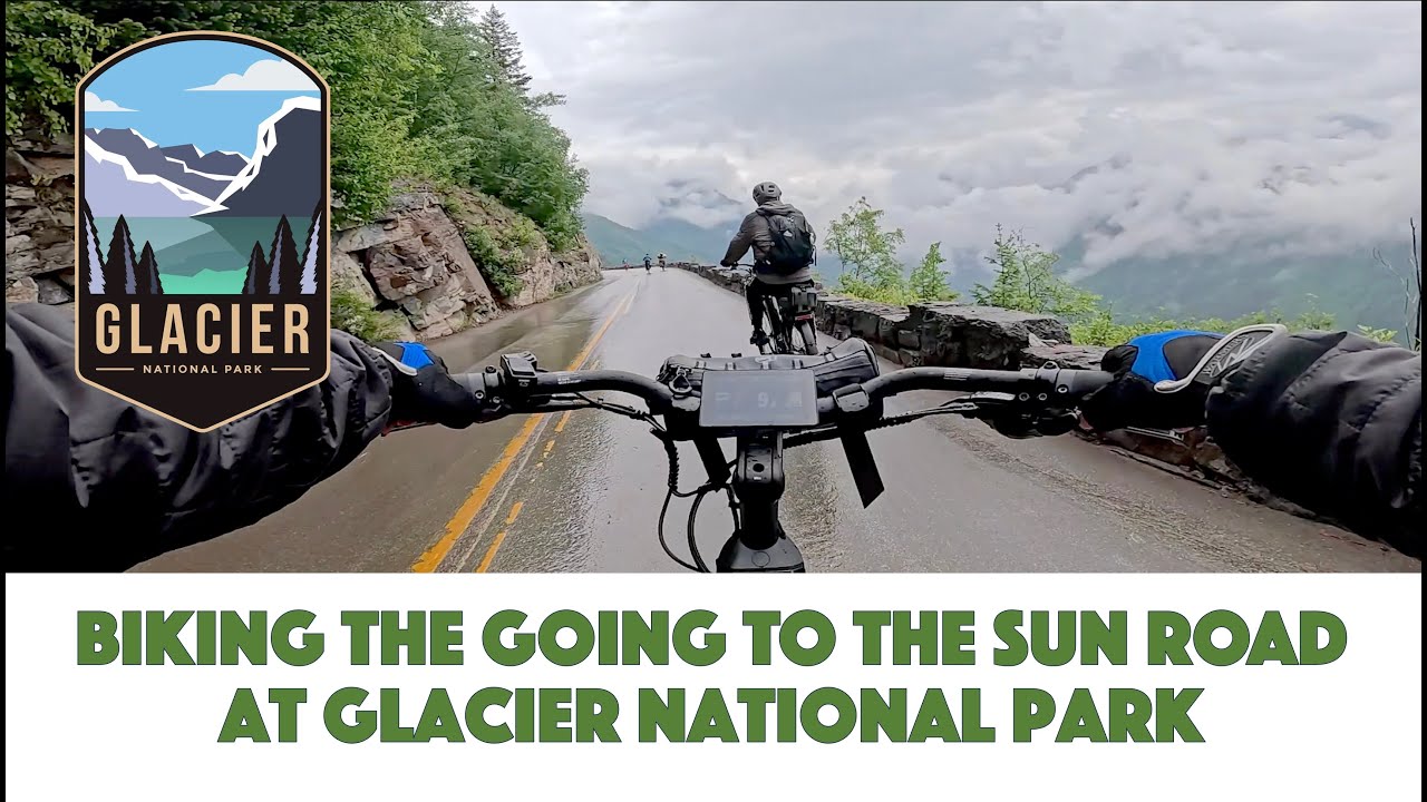 Biking the Going to the Sun Road at Glacier National Park