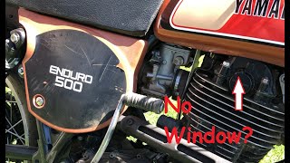 NO WINDOW, NO PROBLEM! Starting the XT500 without a cam window.