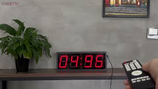 How to Use the 4-Digit Programmable Interval Clock Timer #tutorials #fitness