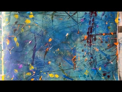 Monotype printmaking tutorial anyone can easily do. - YouTube