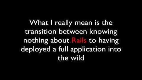 Introduction to Ruby on Rails