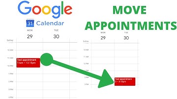 Move Appointments in Google Calendar (drag & drop)