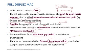 الدرس ٨٣ : Ethernet P4 – Full-Duplex, MAC Control and LLC