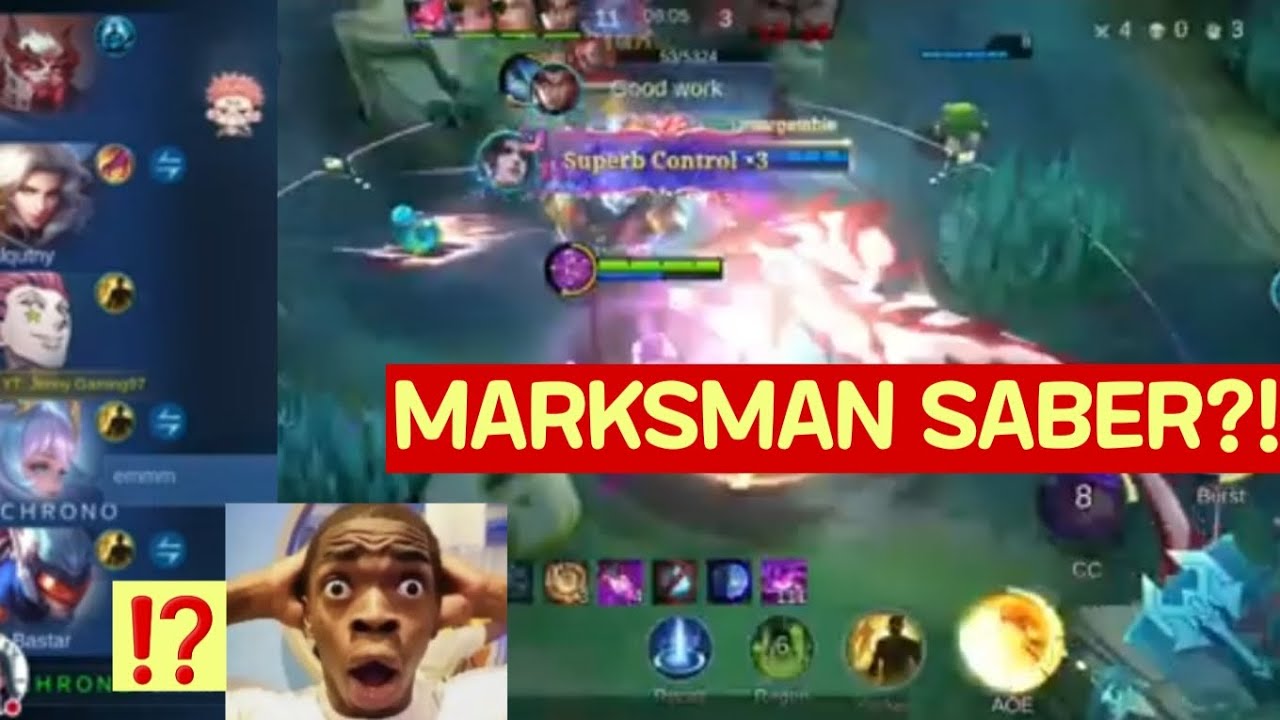 SABER MARKSMAN = FREE STARS?! 😱 OP Gameplay | Mobile Legends