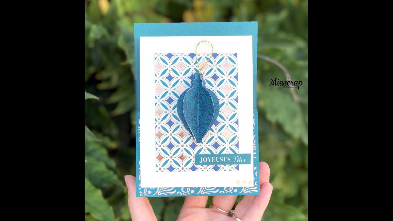 Global Stampin' Video hop #8: Z fold holder card / carte Z avec pochette cadeau