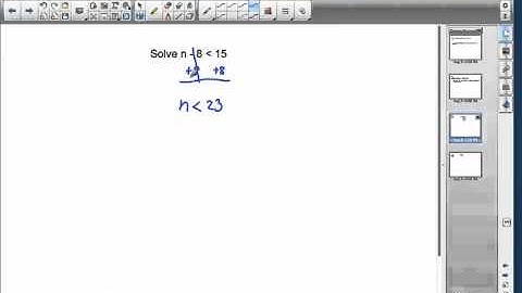 Math Video Training Course 3: Lesson 8-7: Solving Inequalities by Adding or Subtracting