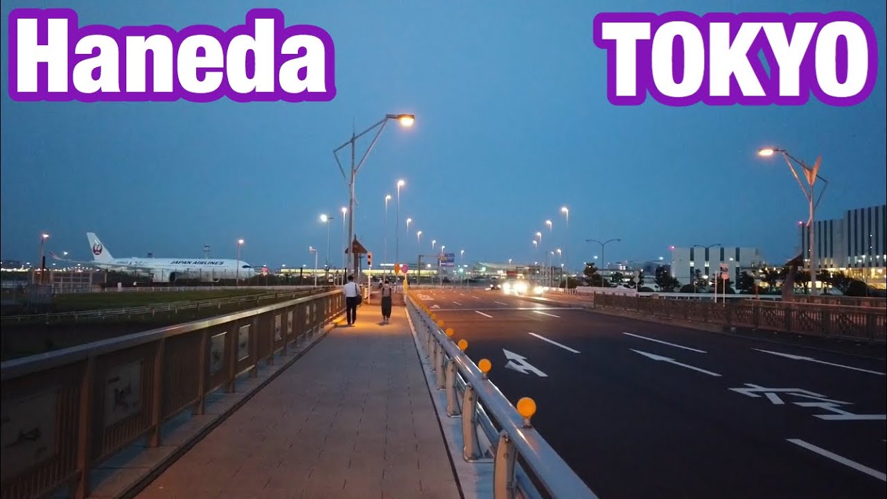 [JAPAN/TOKYO]Haneda night walk[airport/Tenkubashi] - YouTube