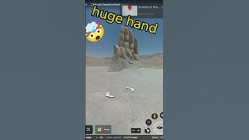 Huge hand 😵 | Google Earth #shorts  #googleearth