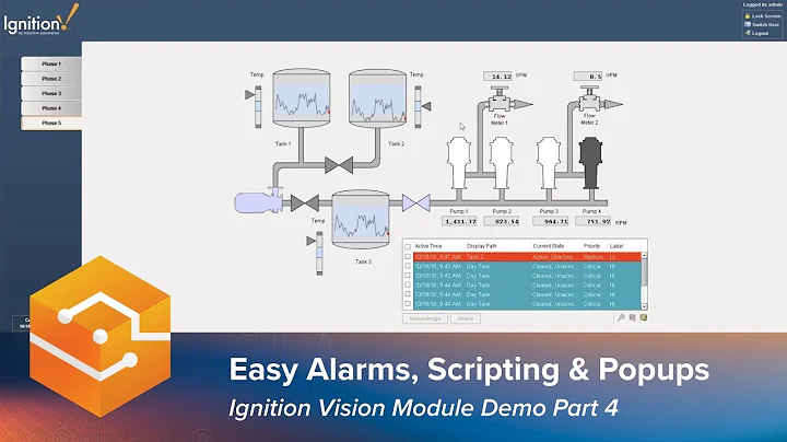 Easily Add Alarms, Popups & Scripting to HMI Screens