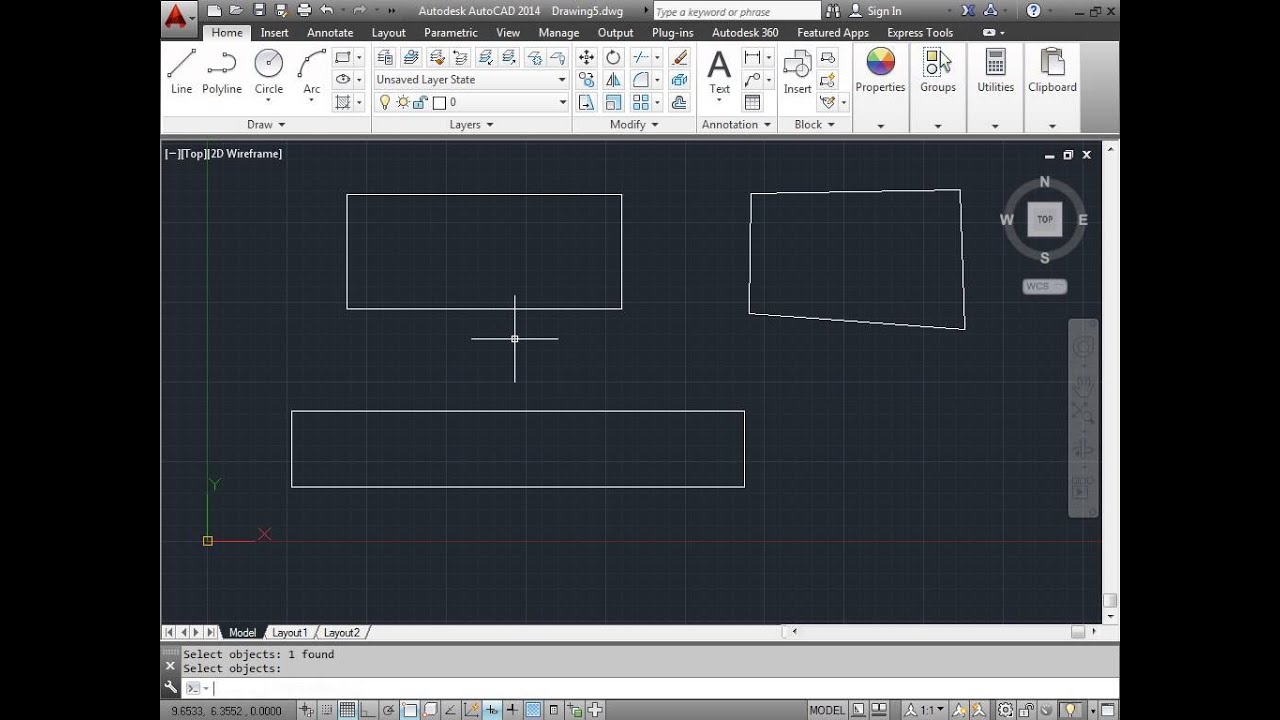 C00517  Explode And Join Autocad 2014 Tutorial