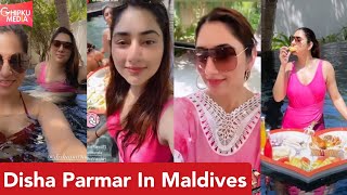 Disha Parmar Looks Pretty In Pink Monokini As She Enjoys In Maldives With Her Friends Balh 2
