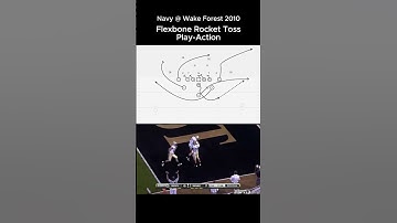Flexbone Fake Rocket Toss Play-Action 2010 Navy @ Wake Forest  🏃‍♂️