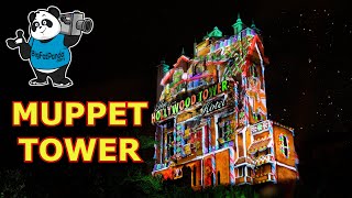 MUPPETS Tower of Terror Projection - Gingerbread - Swedish Chef - Disney's Jollywood Nights