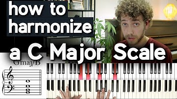 How To Harmonize a C Major Scale
