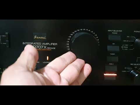 SANSUI AU-D707X DECADE (1984) - YouTube