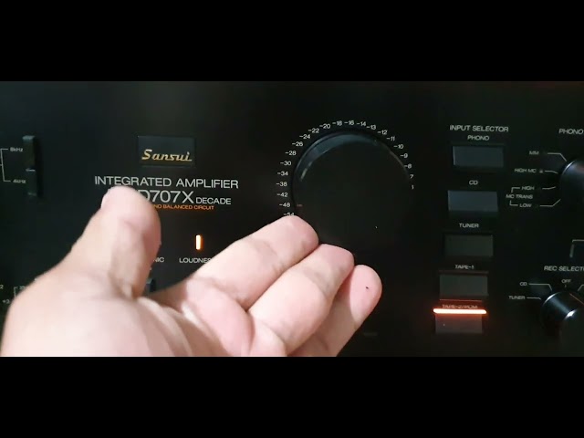 SANSUI AU-D707X DECADE (1984) - YouTube