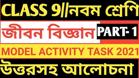 CLASS 9 LIFE SCIENCE MODEL ACTIVITY TASK PART 1/CLASS 9 ACTIVITY TASK 2022/LIFE SCIENCE MODEL ACTIVI