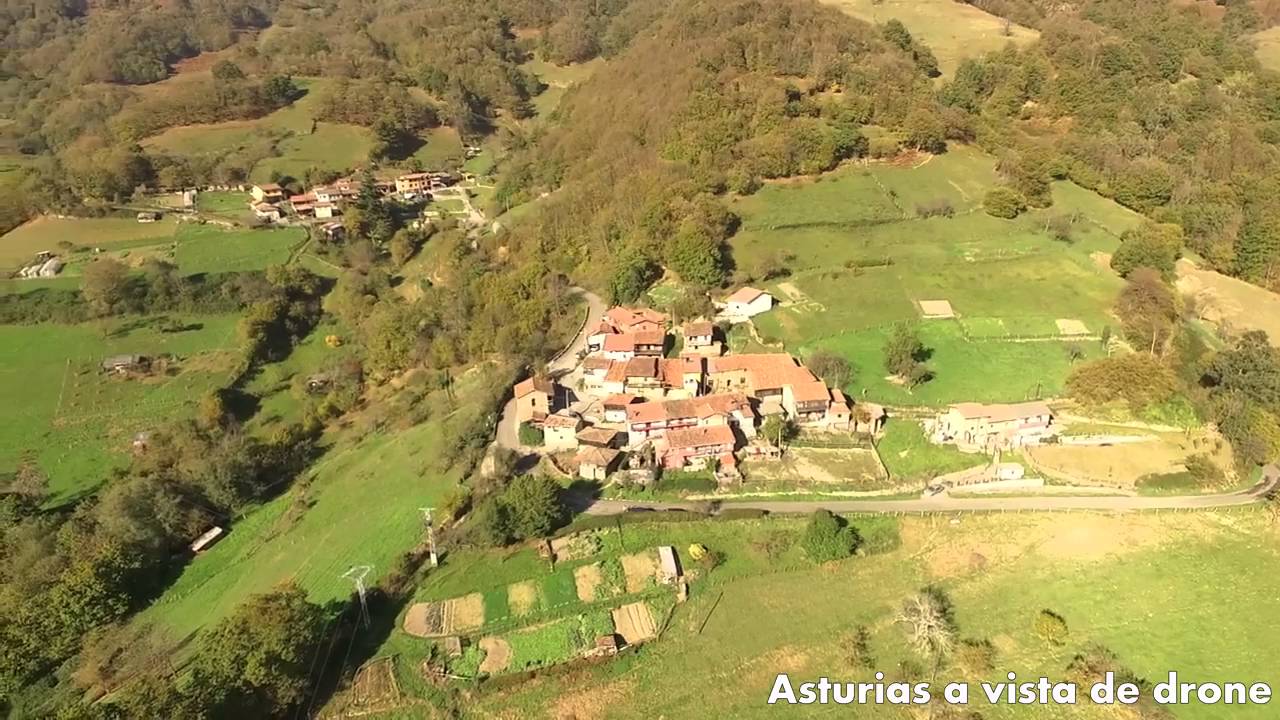 La Llonga (Mieres del Camino) a vista de drone