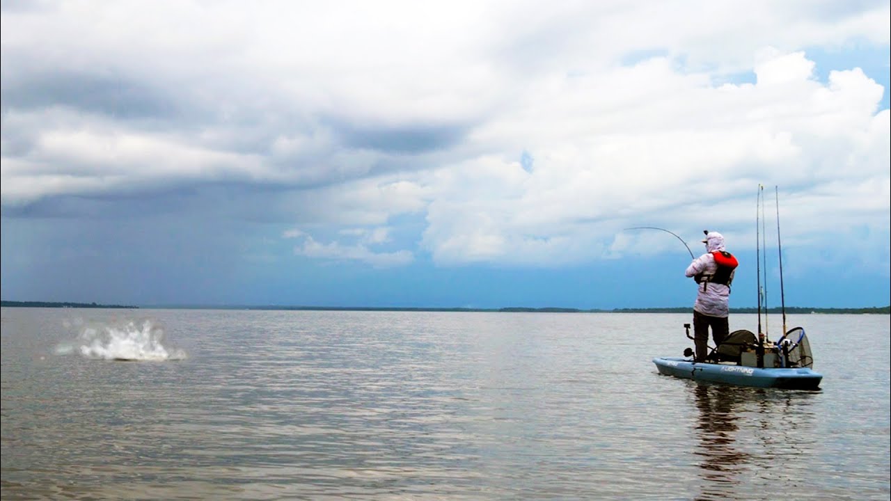 Topwater Bull Redfish INSANITY (Kayak Fishing) - #FieldTrips Florida