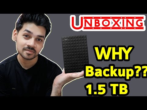 Why Backup !! Unboxing & Review Seagate Expansion Harddrive || External HDD 1.5TB Speed Check