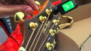 Tuner Gitar Joyo JT01 JT-01 Digital Chromatic Clip On Layar Guitar Bass Ukulele Violin 360 Original