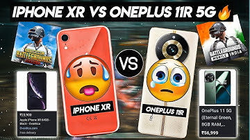 IPHONE XR 60FPS VS ONEPLUS 11R 90FPS BGMI/PUBG TEST 2023🔥| IPHONE XR VS ONEPLUS 11R GAMING REVIEW🎮