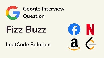 Fizz Buzz - Google Interview Questions - LeetCode 412 Solution - C++