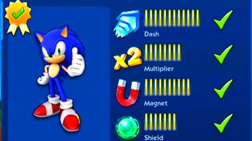 Sonic Dash - Gameplay Walkthrough - Full Upgrade Sonic (iOS, Android)