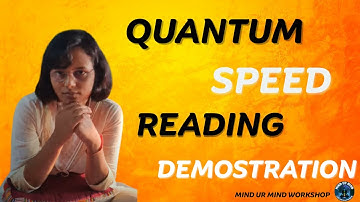 QUANTUM SPEED READING , QSR (18+ AGE PEOPLE)