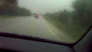 Pioggia Torrenziale Sulla Strada Provinciale Terlizzi Giovinazzo