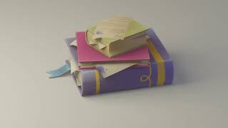 Stack of books | Low-poly model