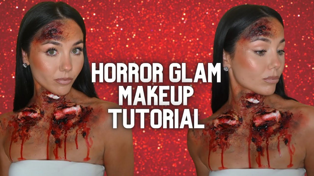 Easy Halloween Horror Glam Makeup Tutorial & Story Time