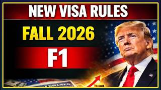 '7' USA F1(Student) VISA MUST KNOW updates ‼️ | Fall 2026 🇺🇸