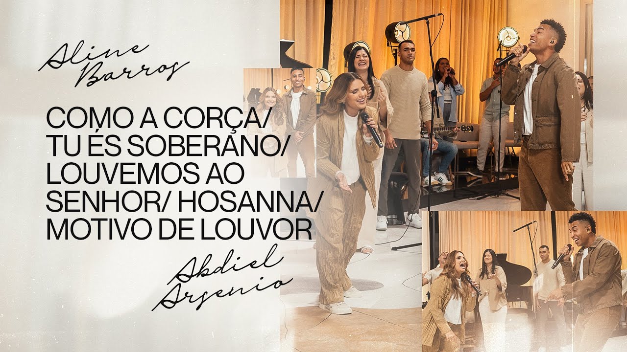 Como a corça / Tu és Soberano / Louvemos ao Senhor / Hosanna / Motivo de louvor (Ao Vivo)