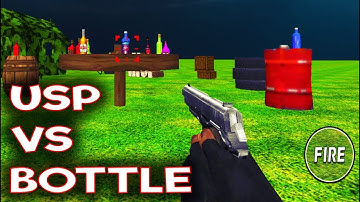 Bottle Shooting Games #1 USP VS BOTTLE Android Gameplay HD