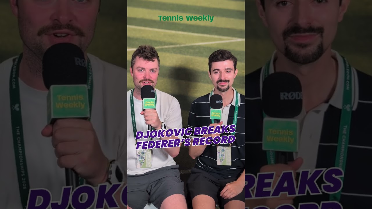 Djokovic has overtaken Federer for the most men's singles match wins at Wimbledon #federer #djokovic