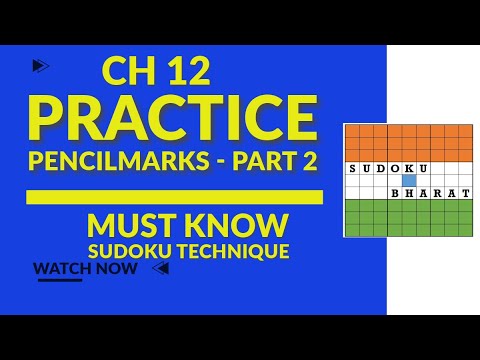 Sudoku Technique - Pencil Marks Part 2 | काबिल वारिस ढूँढना सीखे | CH ...