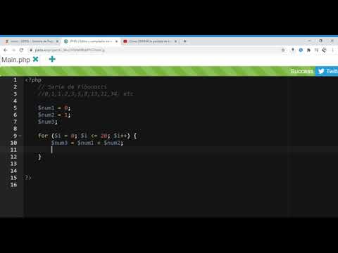 Serie de Fibonacci en PHP