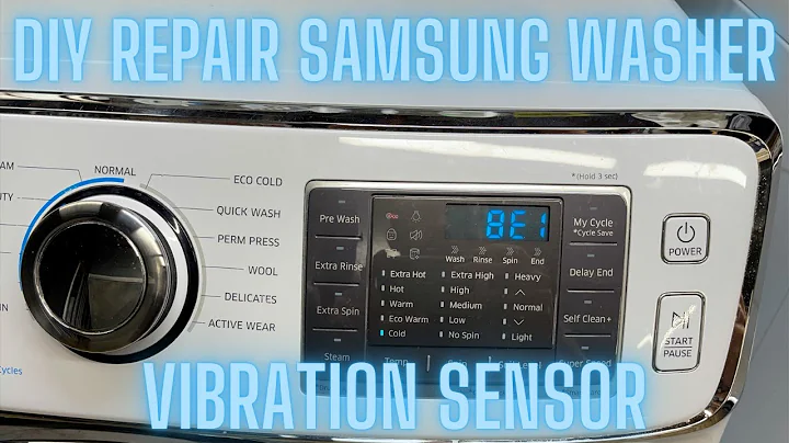 DIY Fix Samsung Washer - Vibration Sensor - Error Code 8E1